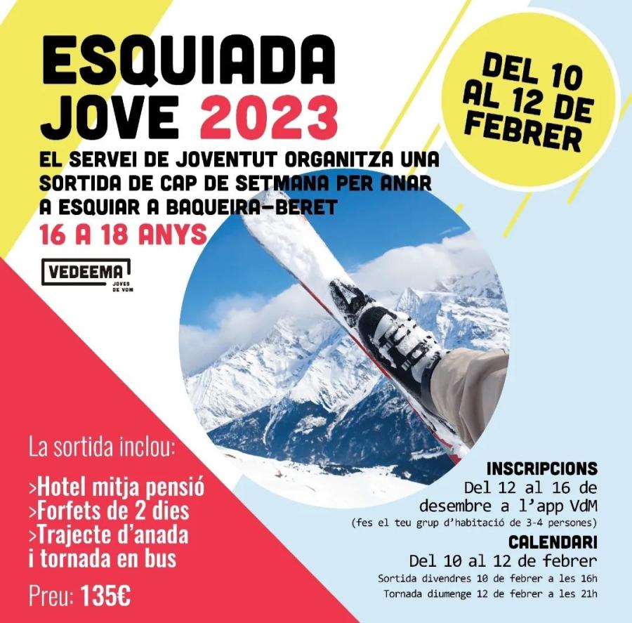 Cartell esquiada jove 2023