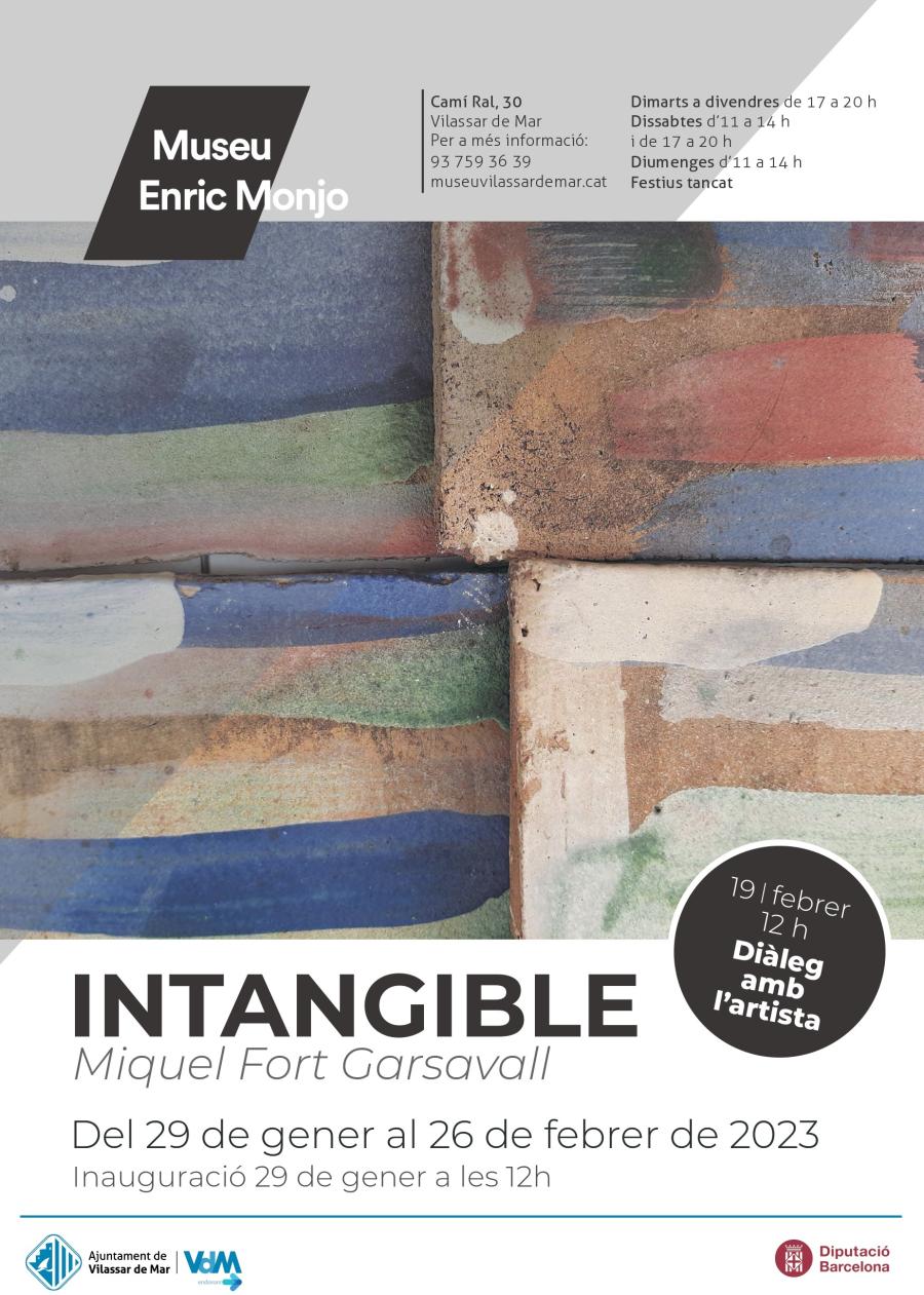Cartell inauguració de l'exposició Intangible