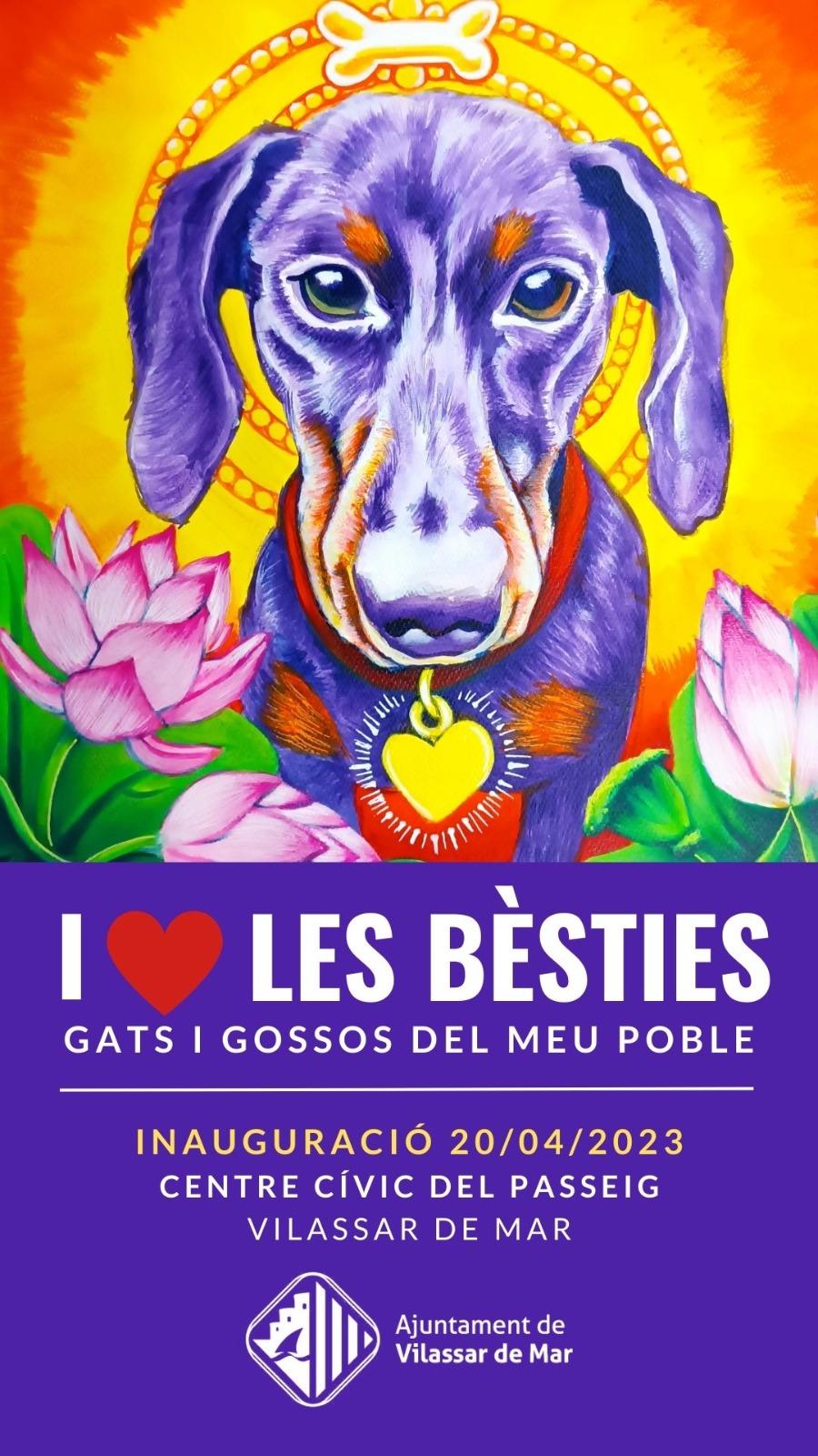 Cartell Exposició I love bèsties