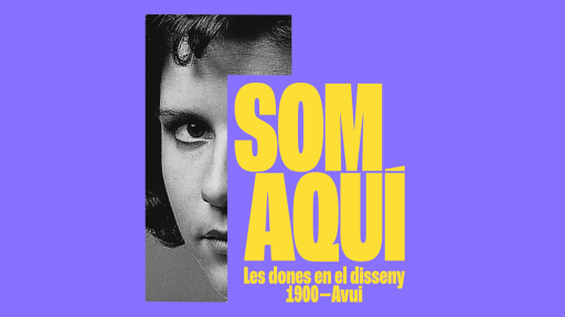 Cartell de l'exposició del Museu del Disseny "Som aquí"