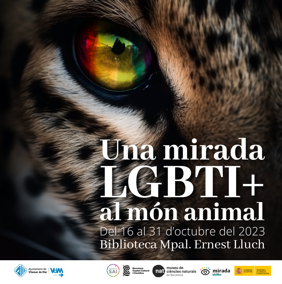 Cartell de l'exposició "Una mirada LGBTI+ al món animal"
