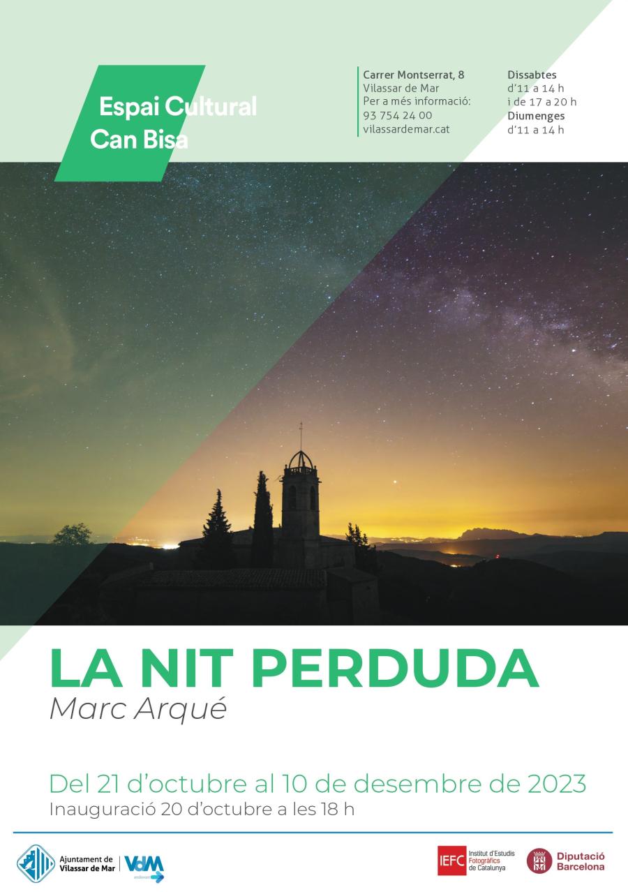 Cartell de l'exposició fotogràfica "La nit perduda"