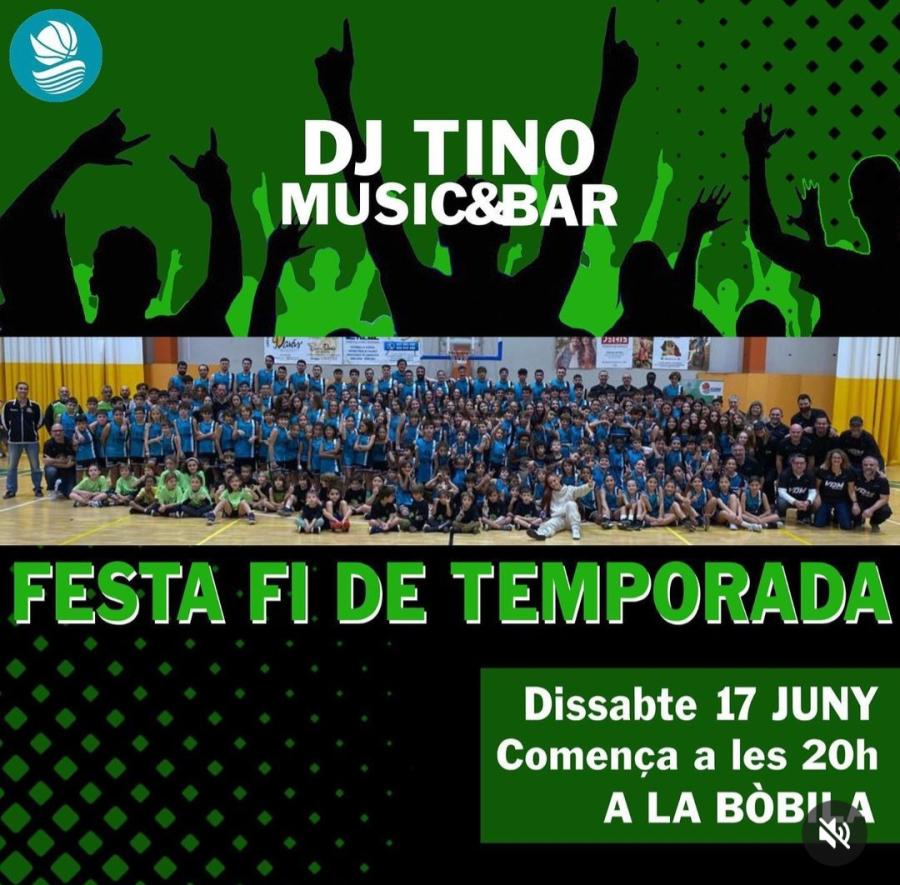 Cartell de la festa fi de temporada del Club Bàsquet VdM