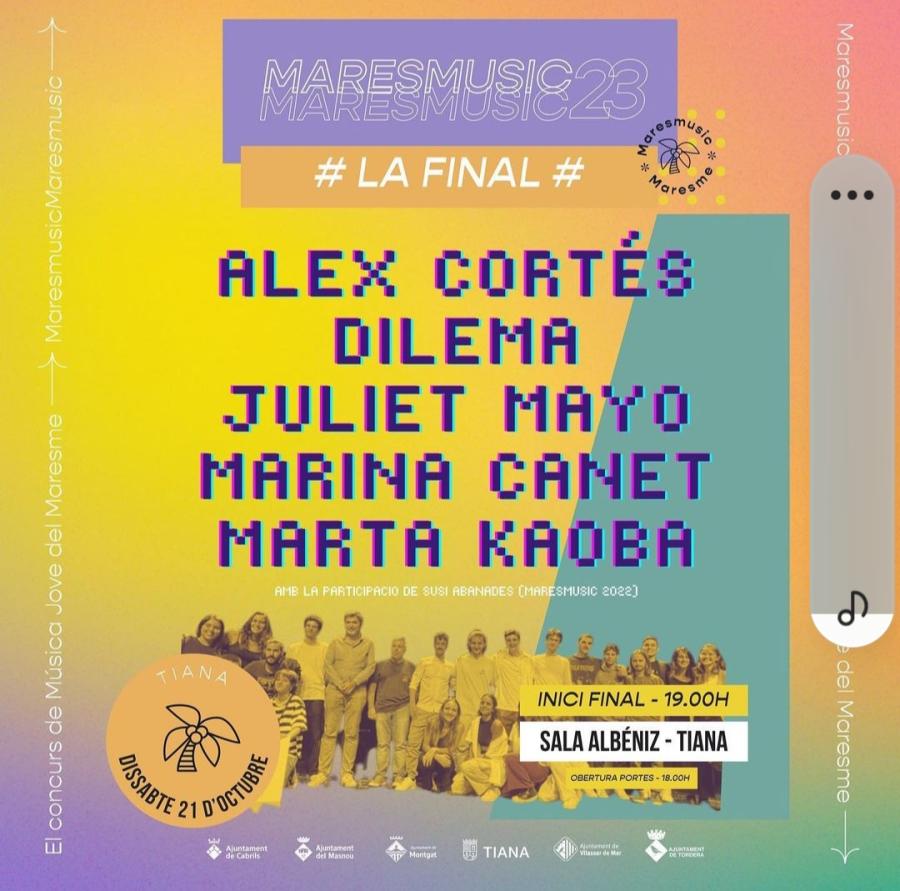 Cartell de la Final del Maresmusic 2023
