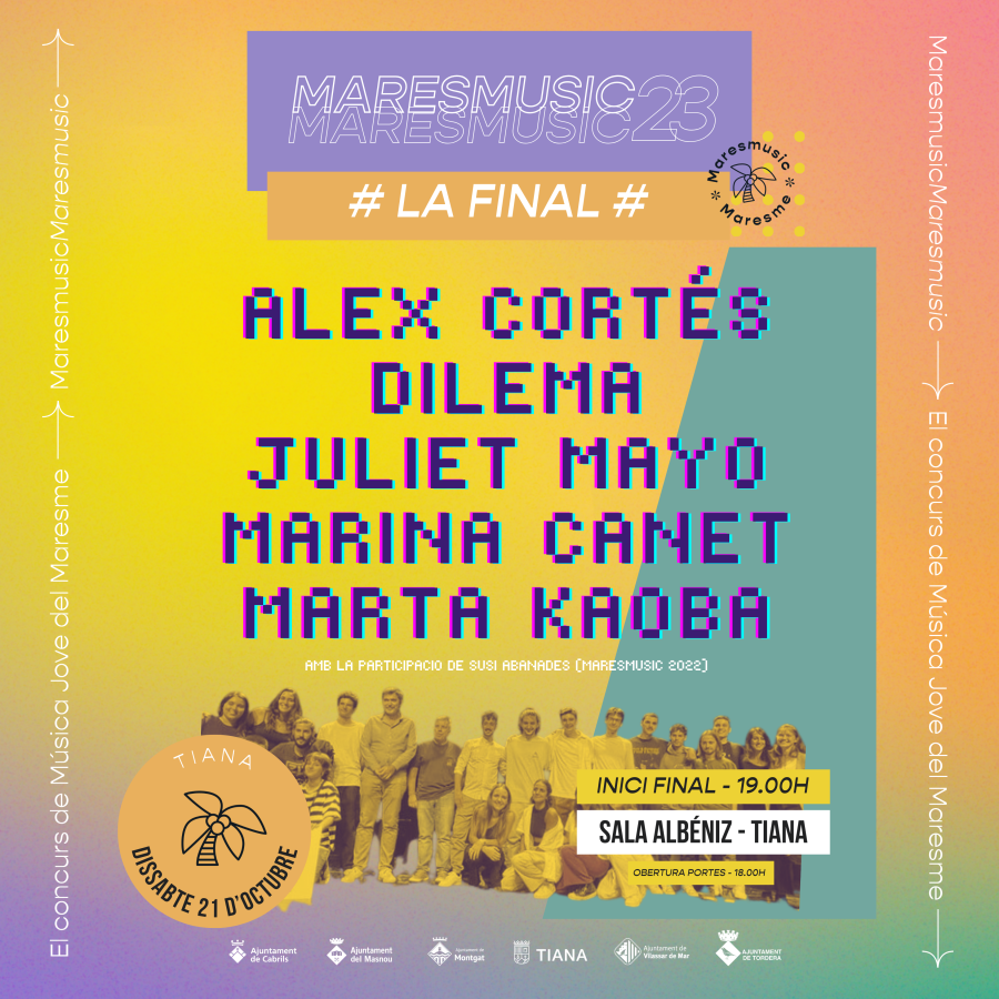 Cartell Final del Maresmusic a Tiana
