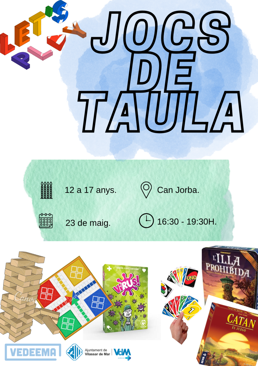 Cartell jocs de taula