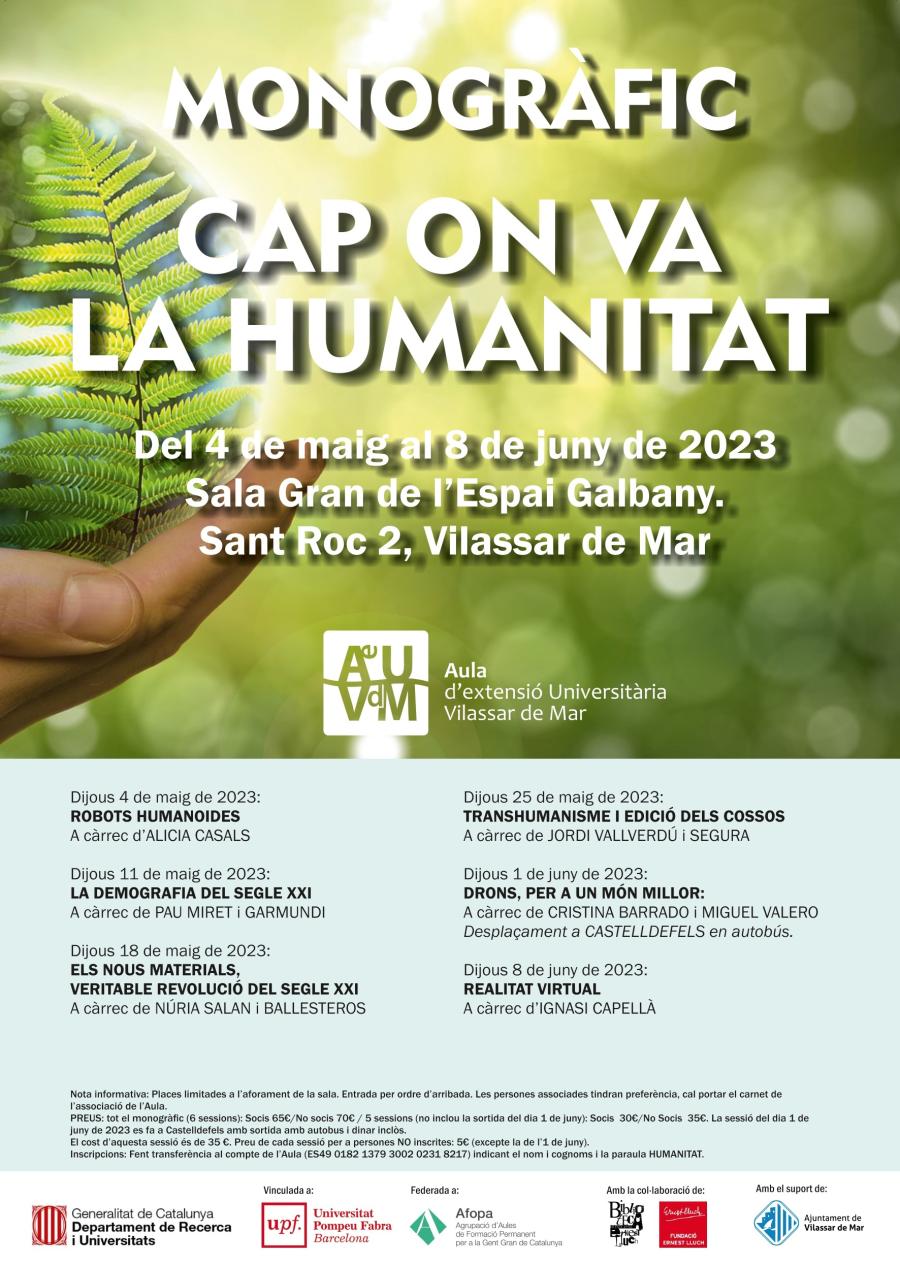 Cartell Aula d'Extensió Universitària 