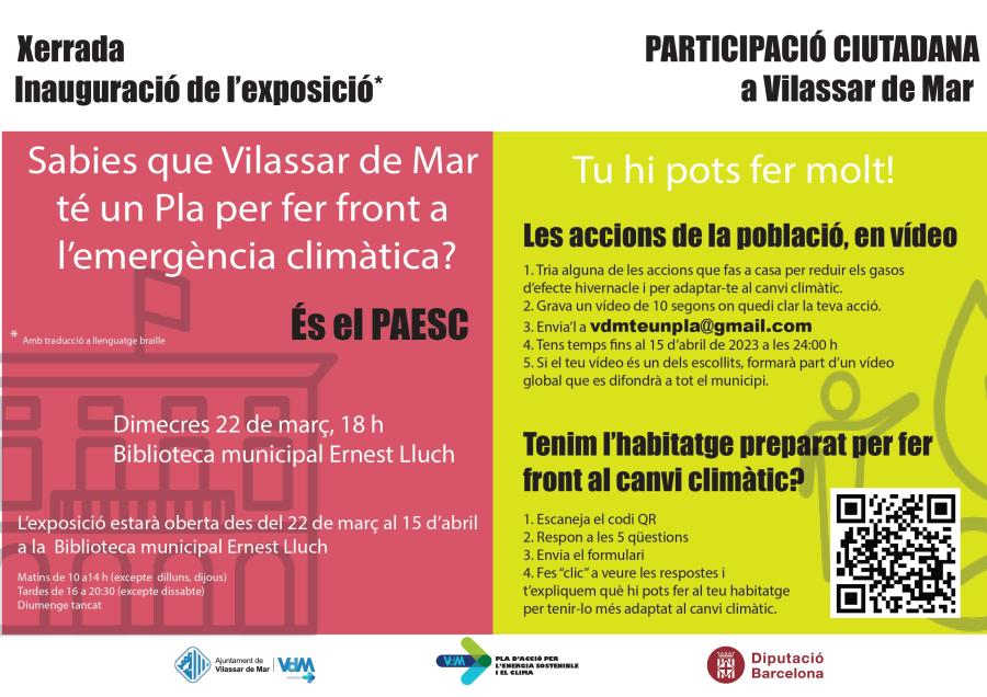 Cartell PAESC i QR qüestionari