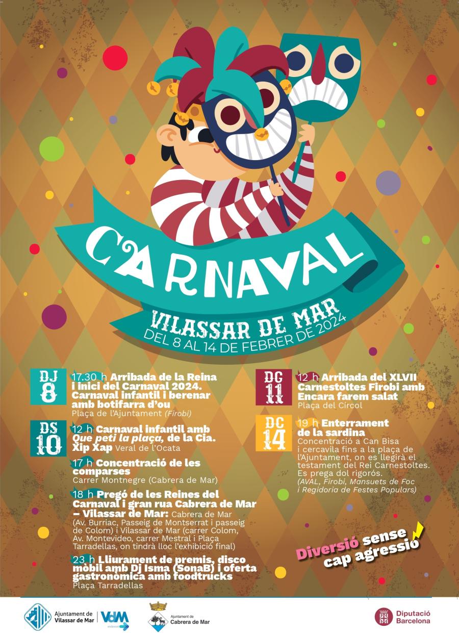 Cartell de la programació del Carnaval 2024
