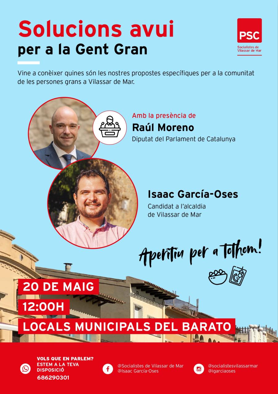 Cartell acte polític del PSC