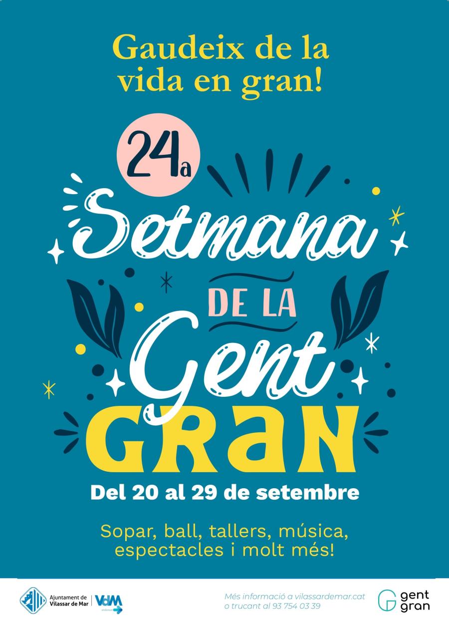 Cartell de la 24a Setmana de la Gent Gran