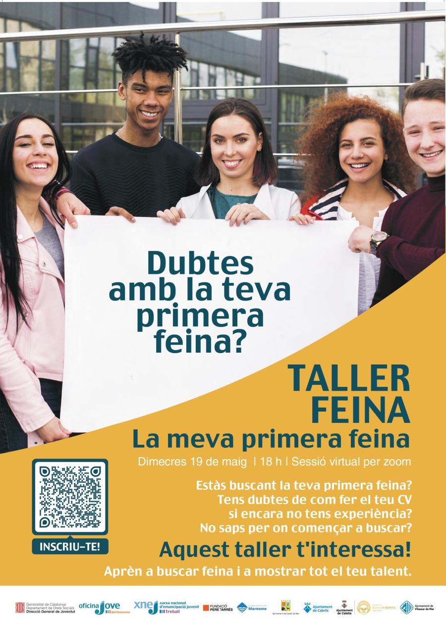 Cartell taller La meva primera feina
