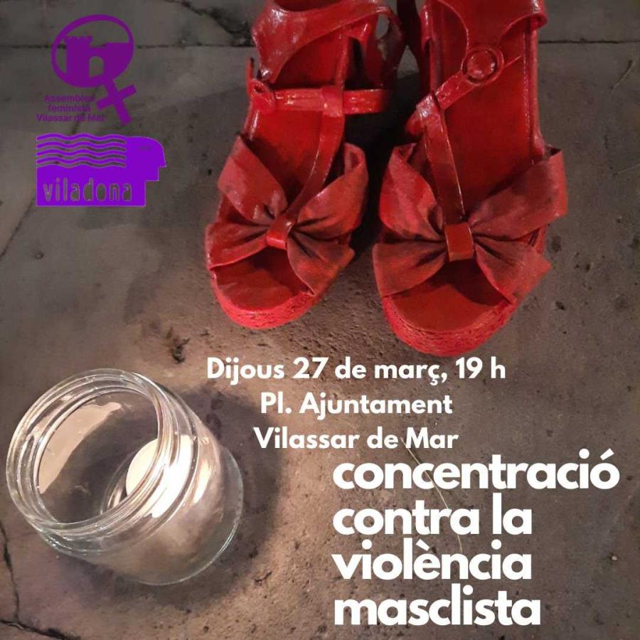 Cartell concentració contra la violència masclista