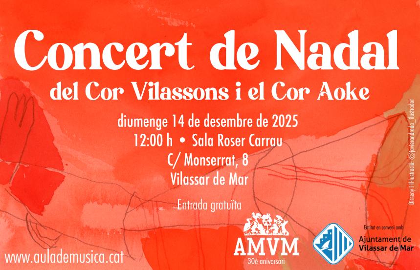 Concert de Nadal del Cor Vilassons i el Cor Aoke