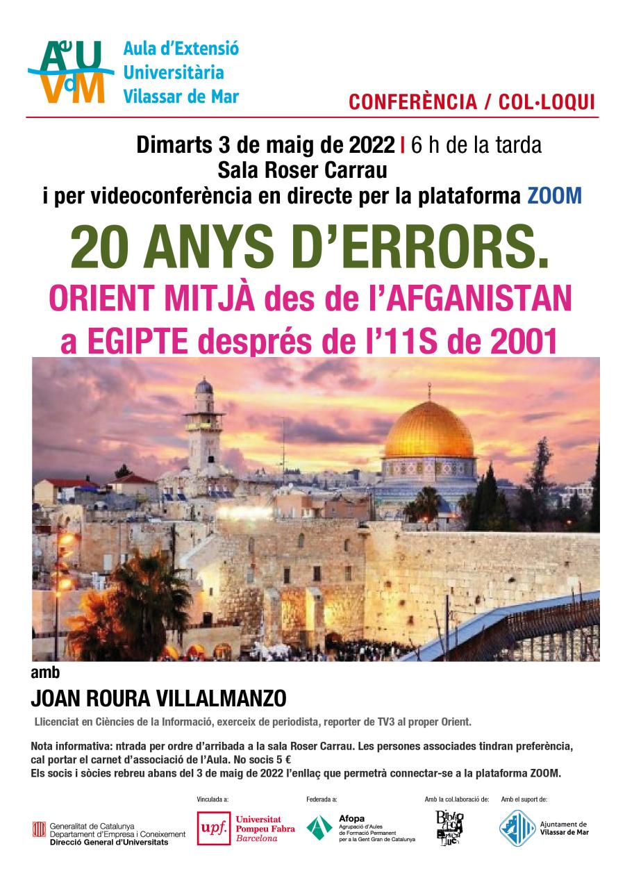 Cartell Aula Orient Mitjà