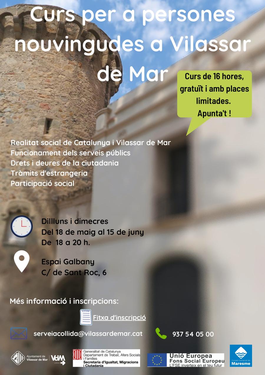 Cartell curs de persones nouvingudes