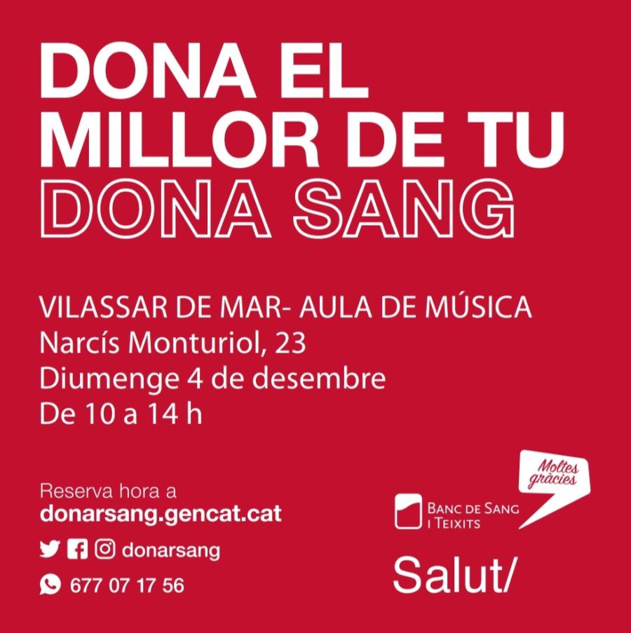 Cartell dona sang 4 de desembre