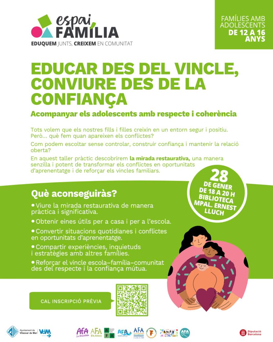 "Educar des del vincle, conviure des de la confiança"
