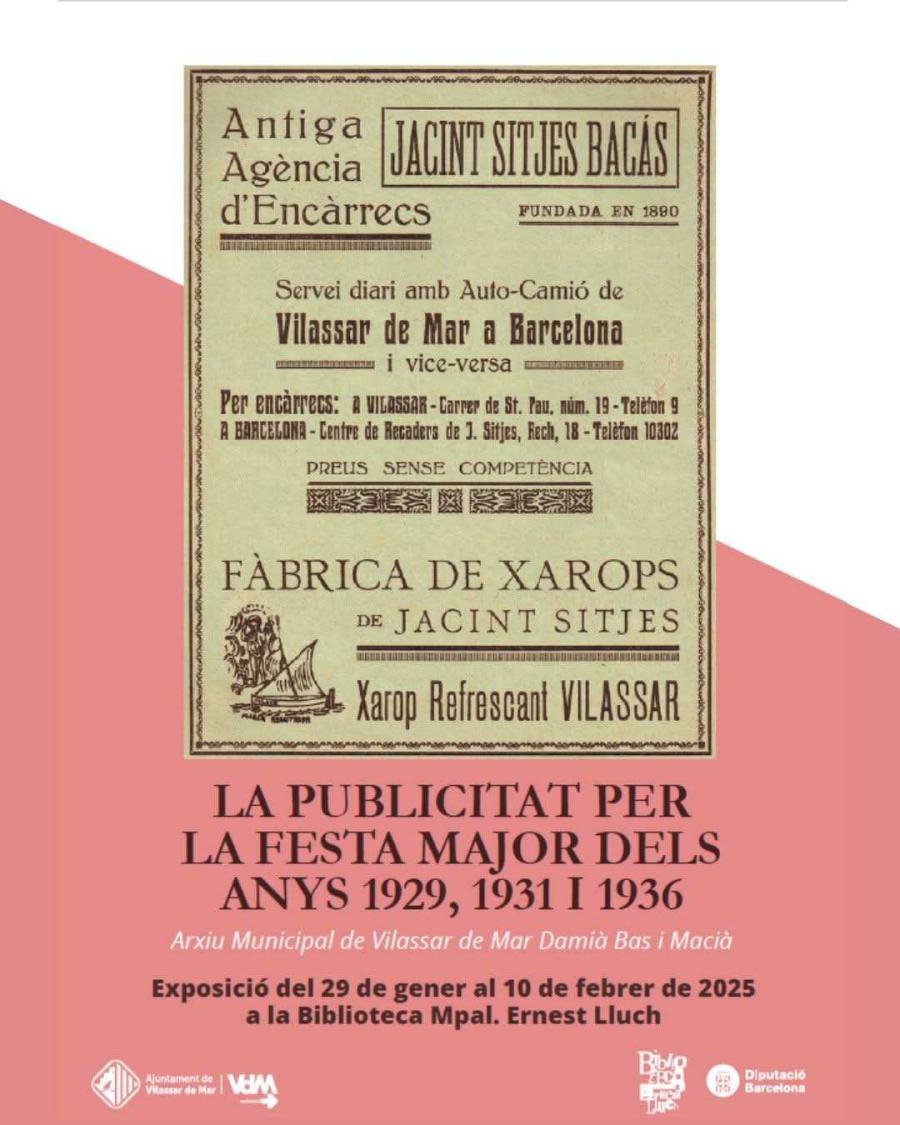 Cartell de l'exposició organitzada per l'Arxiu Municipal