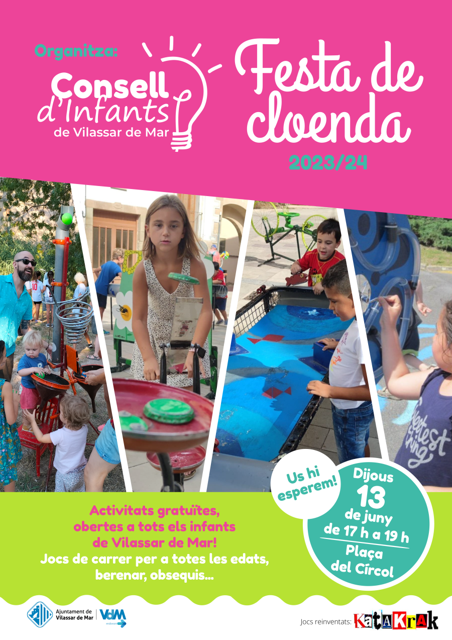 Festa cloenda del Consell d'Infants amb jocs oberts a tots els infants