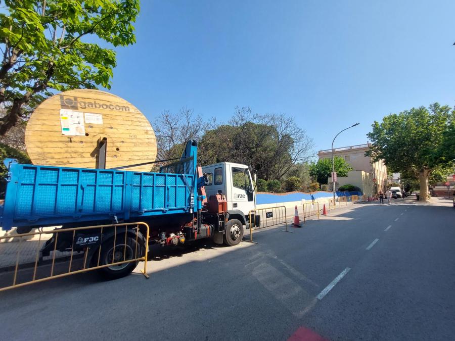 Desplegament de fibra òptica al carrer Santa Eulàlia