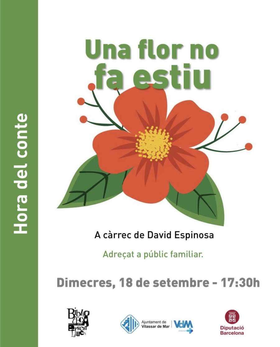 Hora del conte "Una flor no fa estiu"