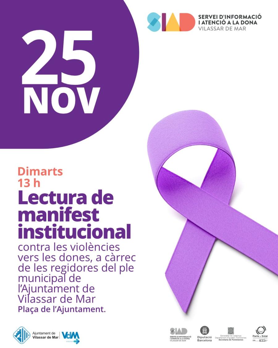 Lectura de manifest institucional