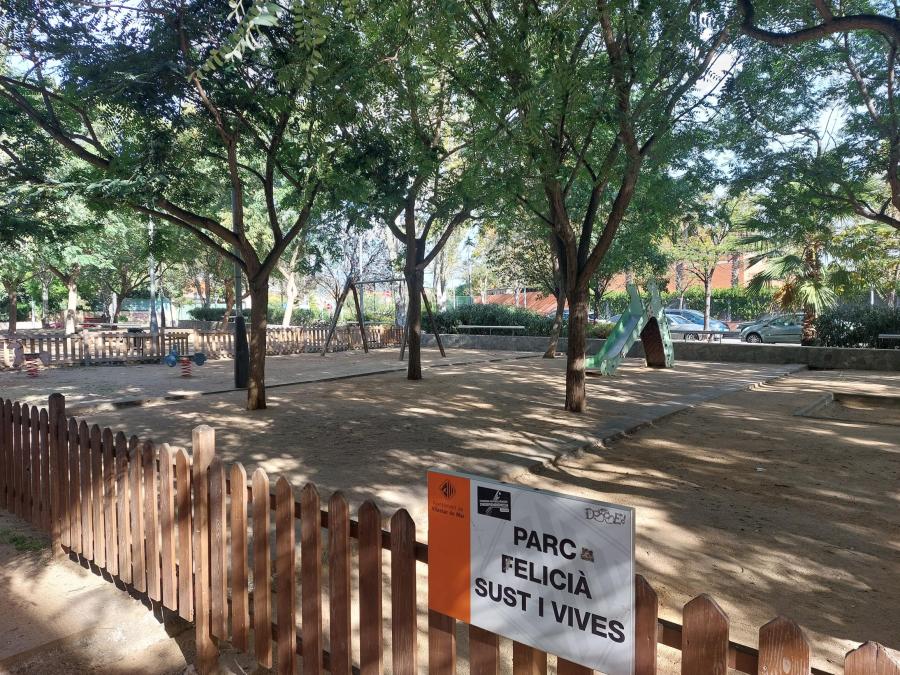 Parc Felicià Sust i Vives abans de la millora 