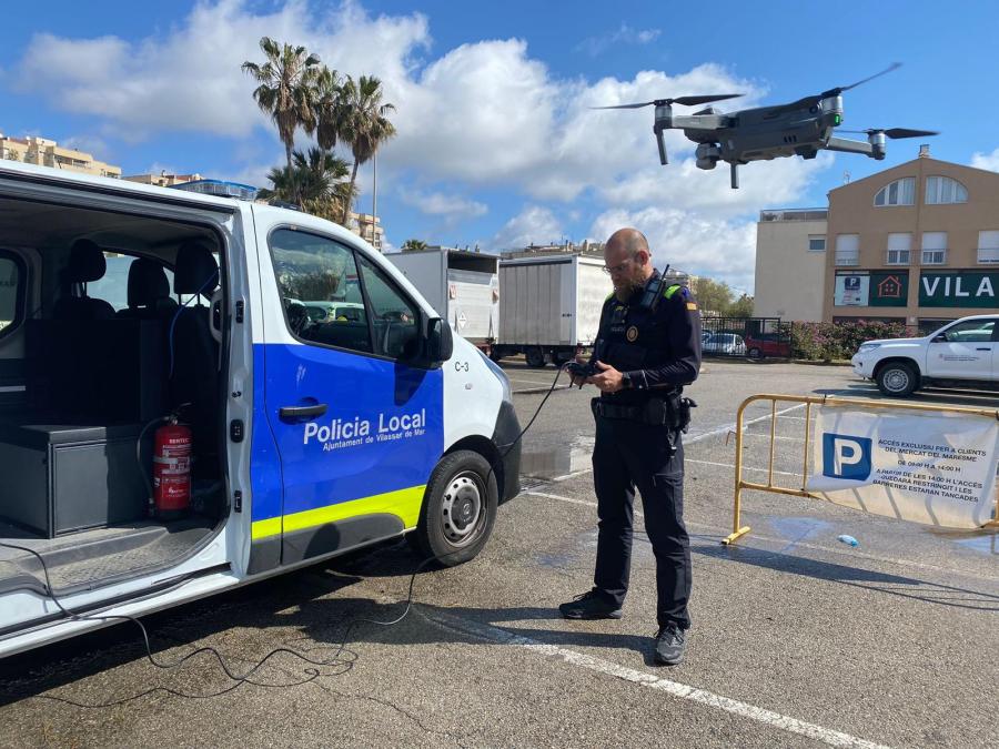 La Policia Local posa en marxa una unitat de dron Ajuntament de Vilassar de Mar