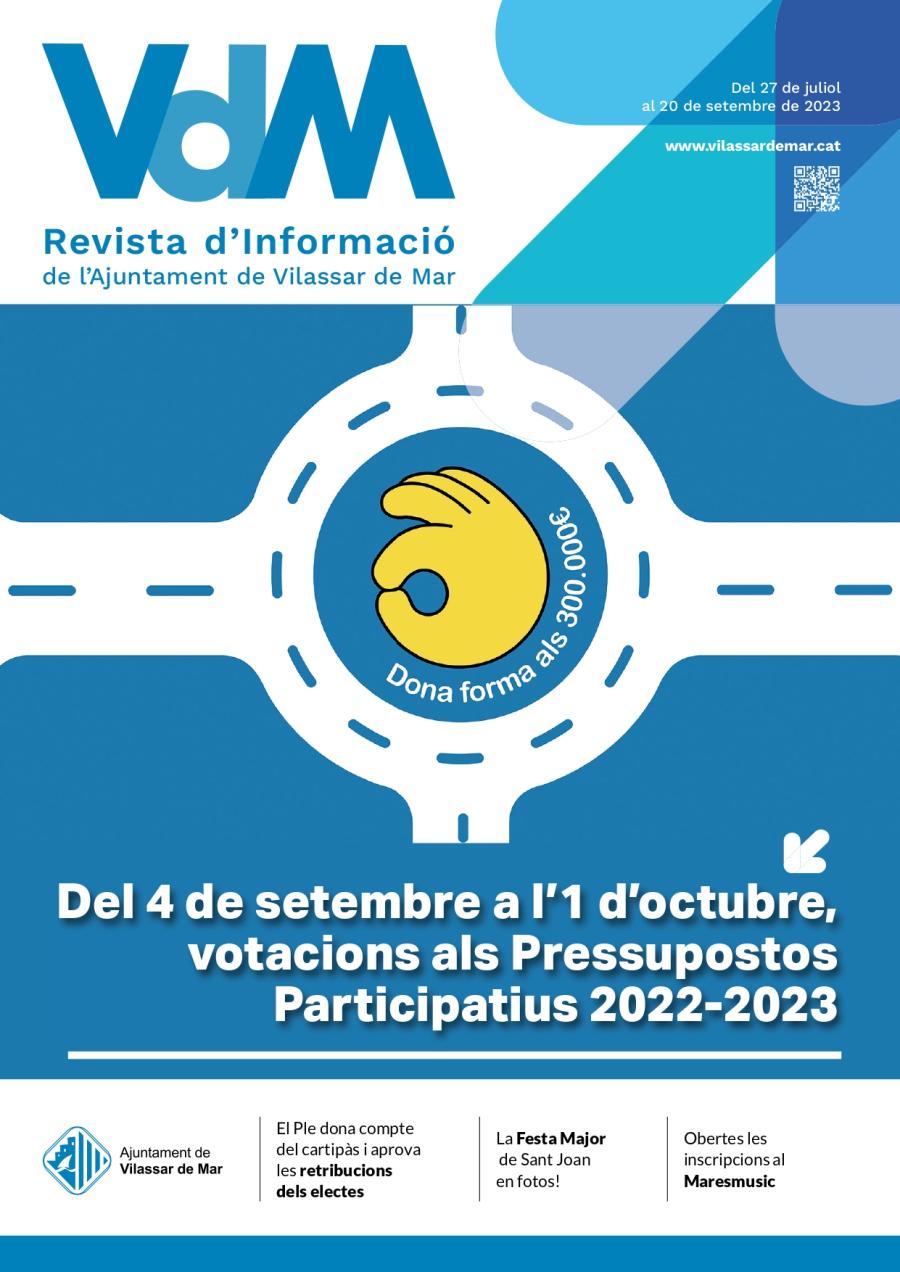 Portada del butlletí municipal de juliol de 2023