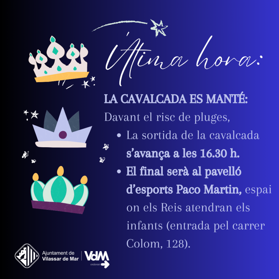 La cavalcada de Reis es manté, però amb canvis