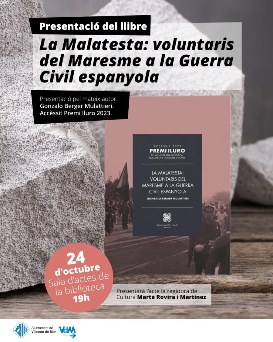 Cartell de la presentació del llibre