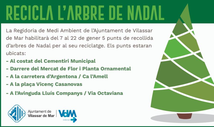 Recicla arbre de Nadal