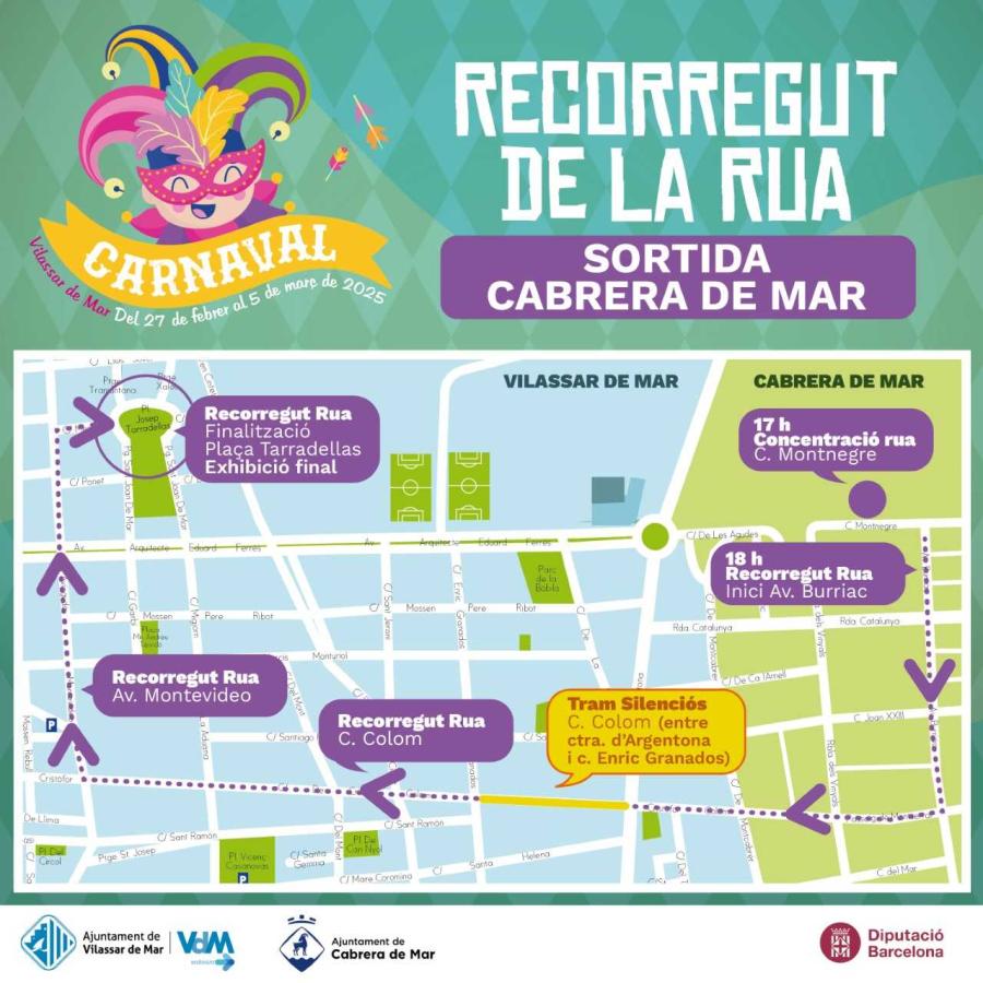 Pregó del rei i reina del Carnaval i gran rua Cabrera de Mar - Vilassar de Mar