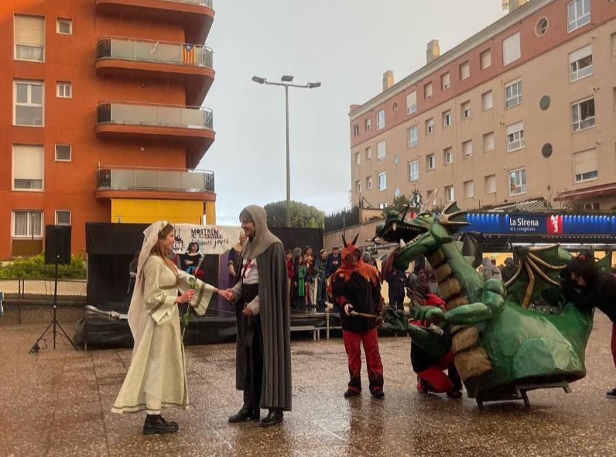 Representació teatralitzada de Sant Jordi, any 2022