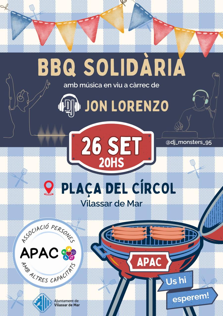 Cartell del sopar solidari de l'APAC 2025
