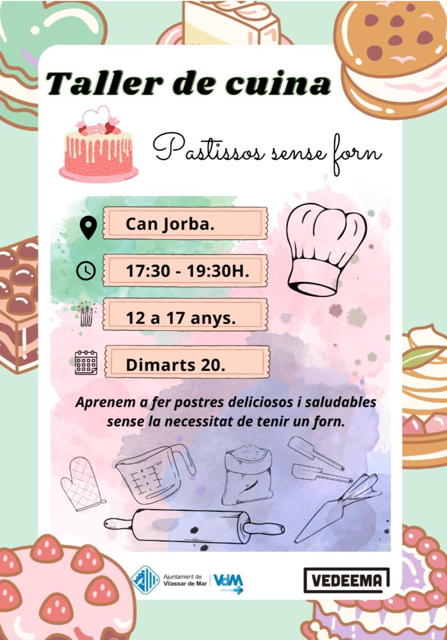 Cartell taller de cuina jove