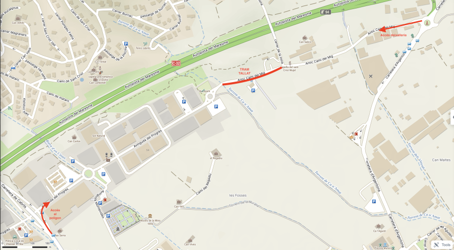 Plànol de l'actuació d'Endesa