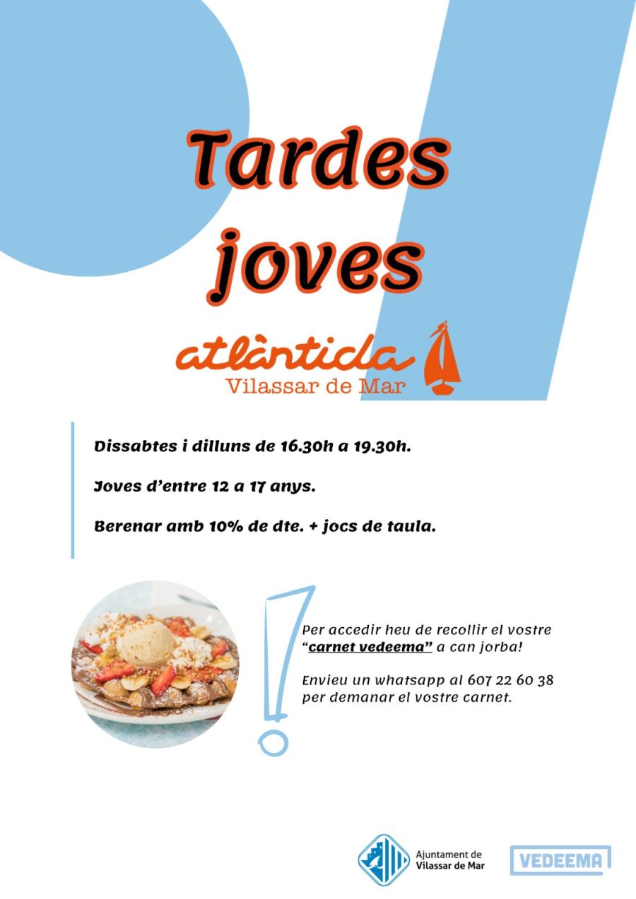 Cartell Tardes joves a l'Atlàntida