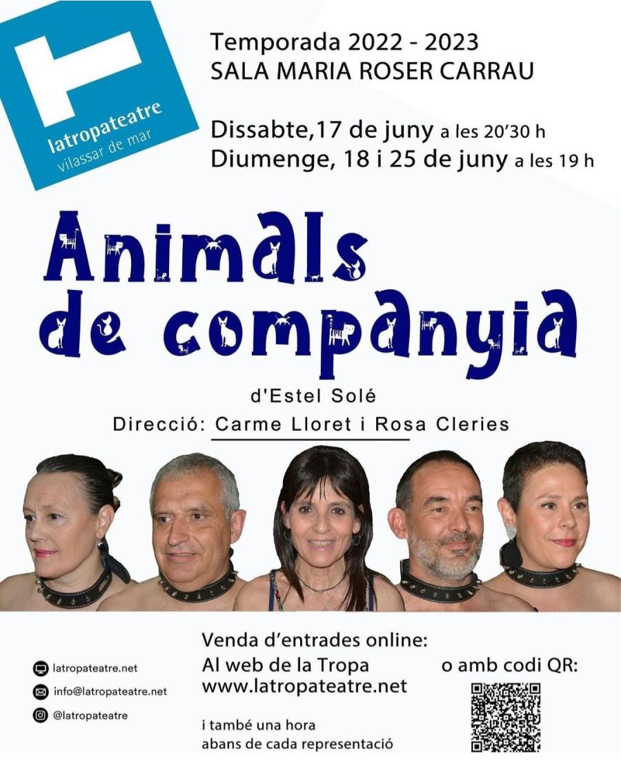 Cartell teatre "Animals de companyia"