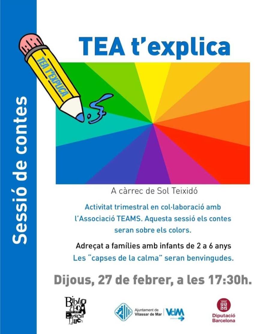 Cartell TEA t'explica del 27 de febrer de 2025
