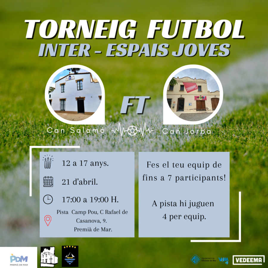 Cartell Torneig futbol Inter-Espais Joves