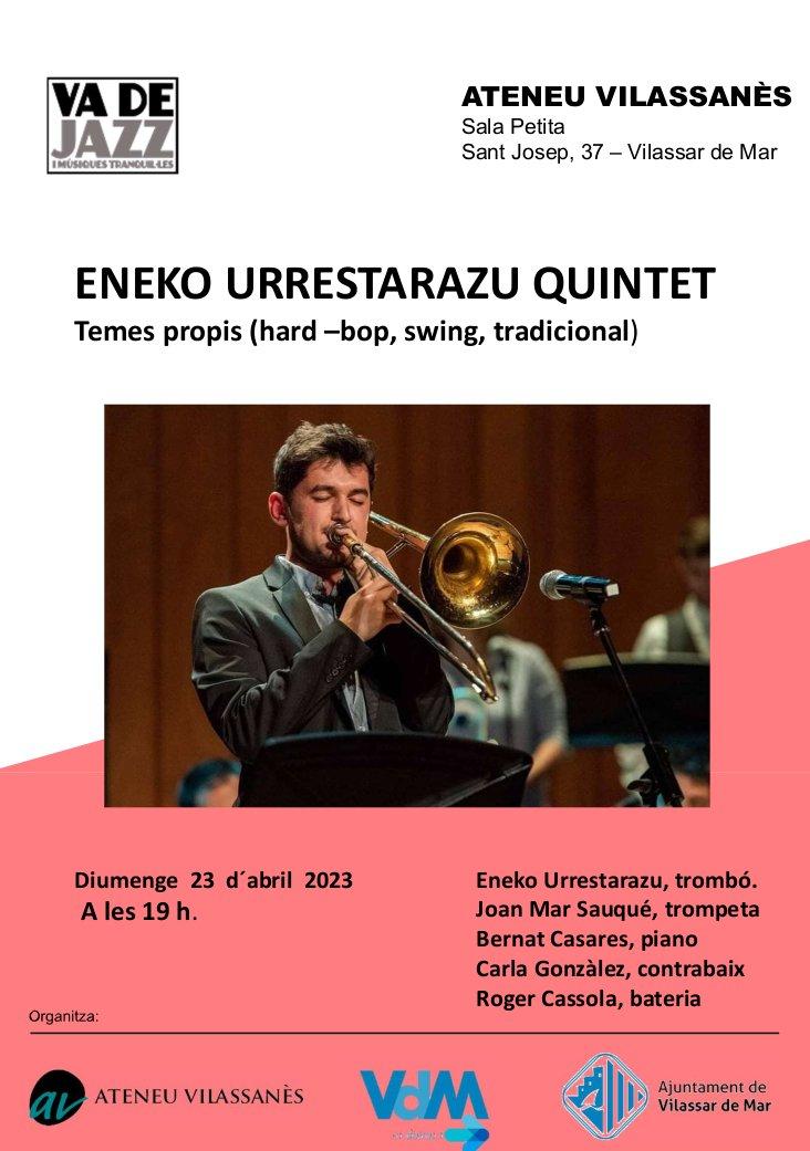 Cartell Va de jazz amb Eneko Urrestarazu Quintet