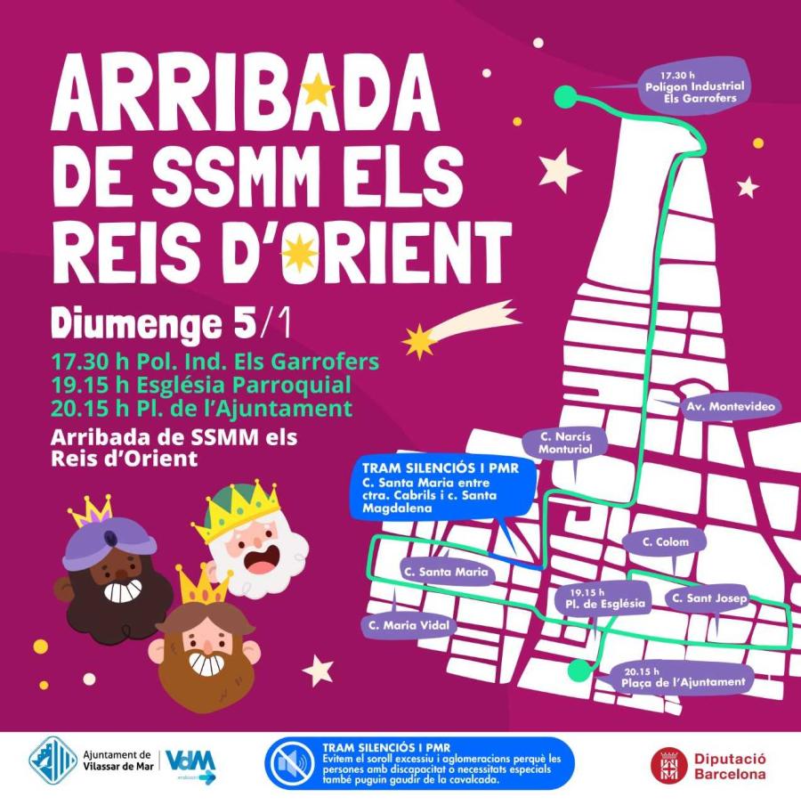 Arribada de SSMM els Reis d’Orient
