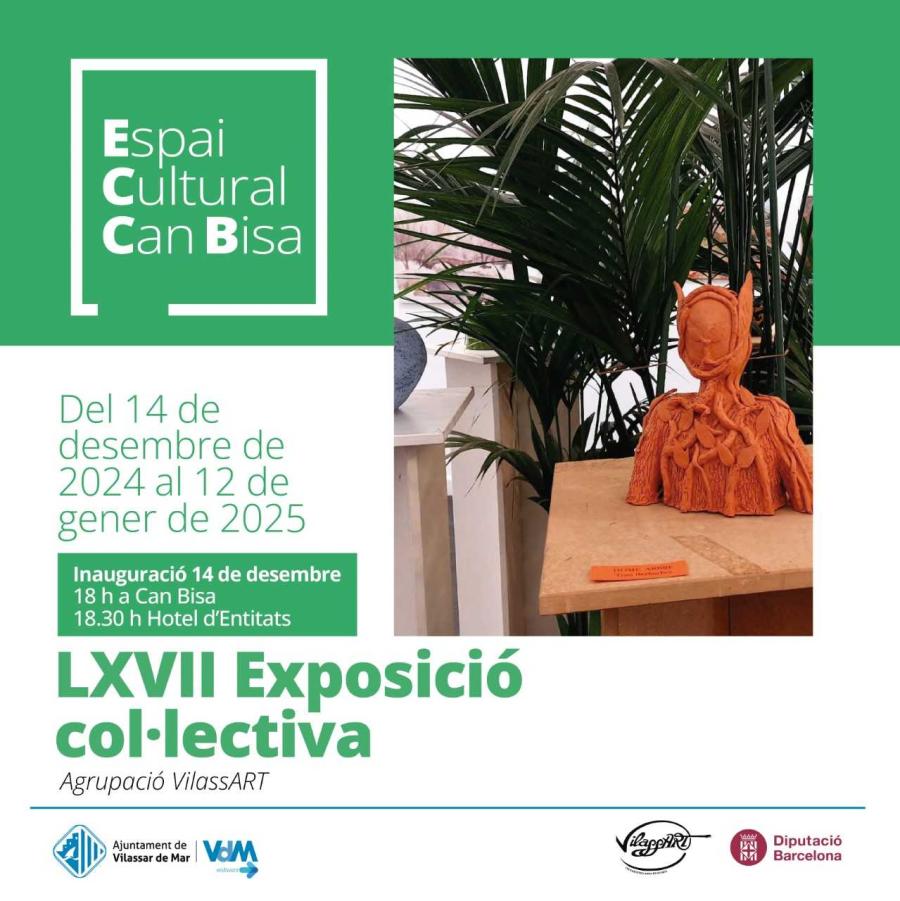 Cartell inauguració exposició col·lectiva de VilassArt